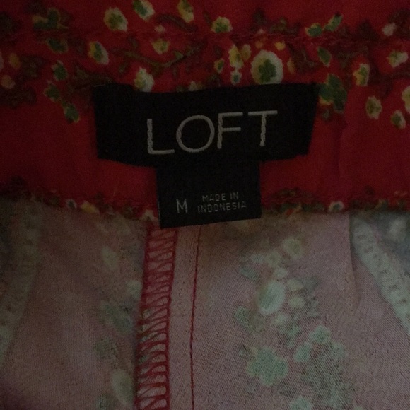 Loft striped wide leg pants. Great condition. - Picture 4 of 5